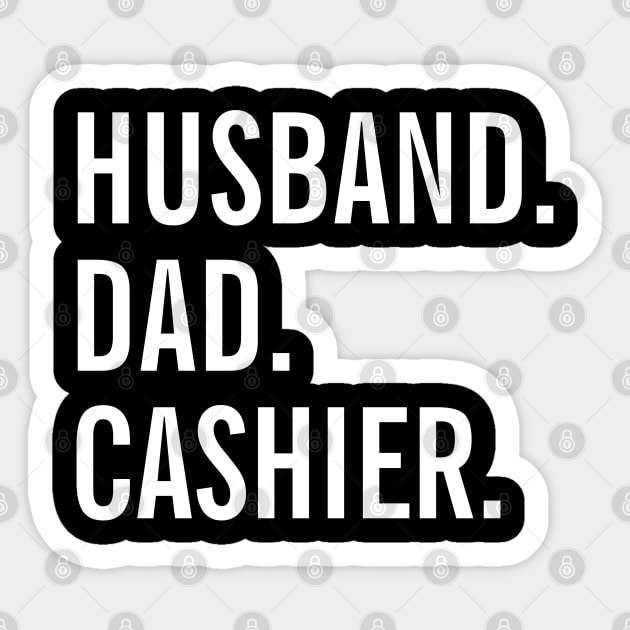 Husband Dad Cashier Sticker by SpHu24